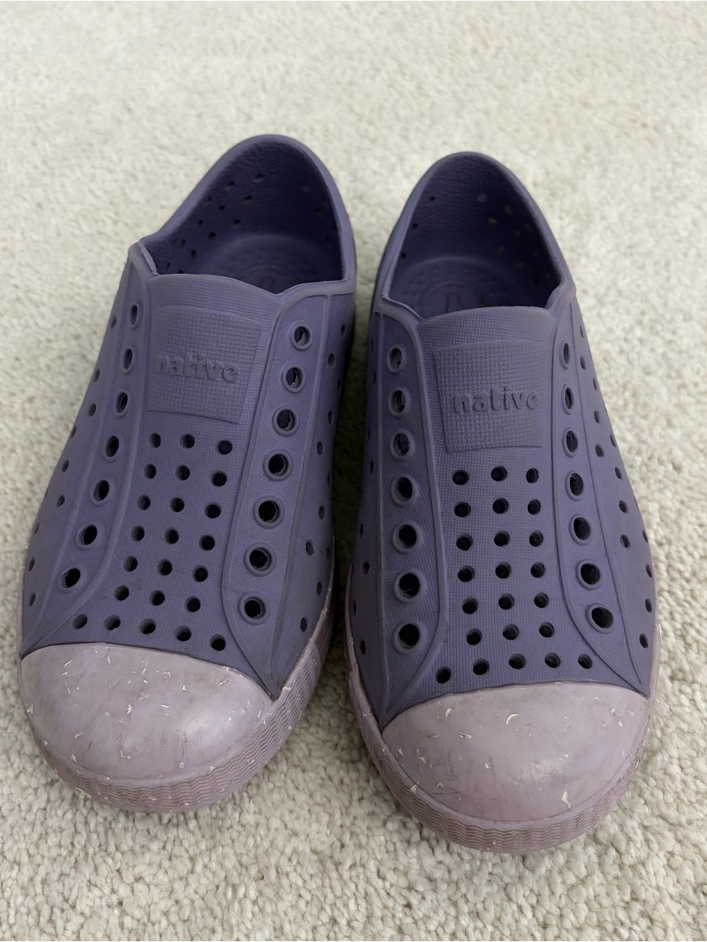 Native Jefferson Slip-Ons in Lavender Purple - Size C10